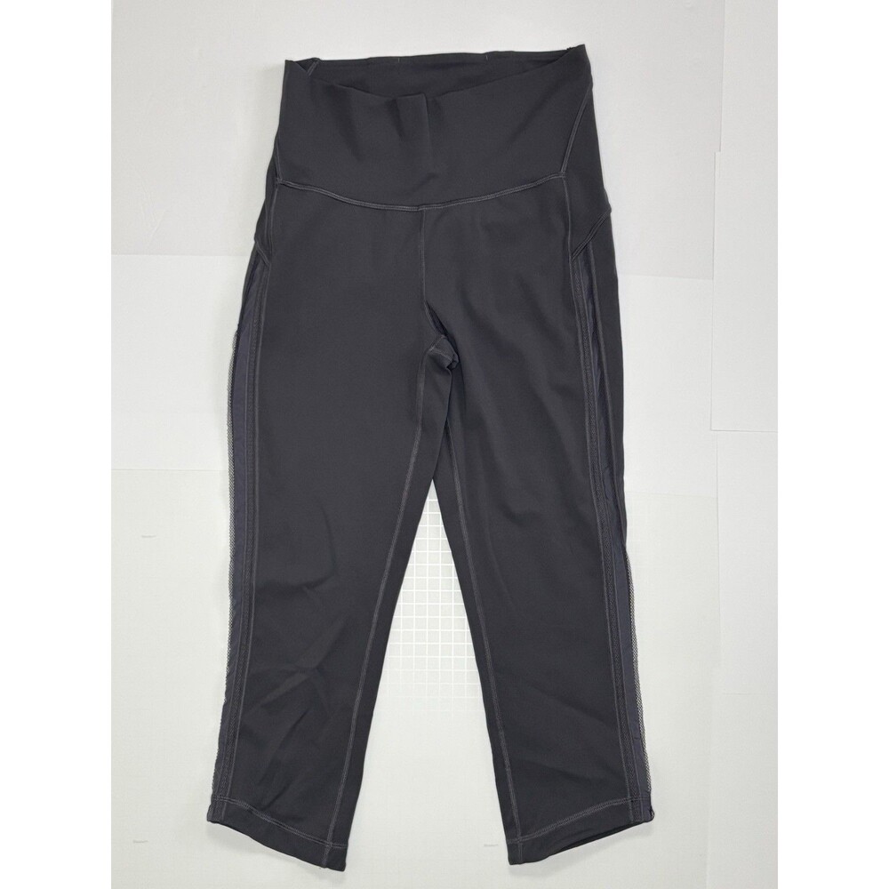 Lululemon Wunder Under Train High Rise Cropped Gray Womens Size 8